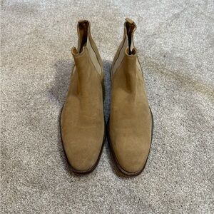 Aldo Men's Light Brown Suede Chelsea Boots